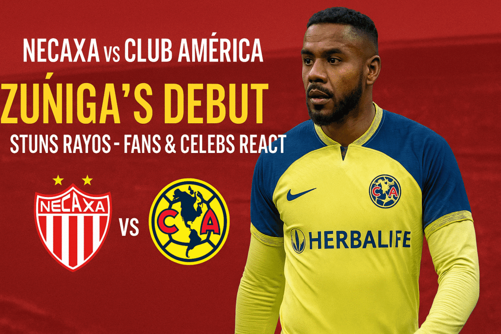 Raul Zuniga scores goal for Club America vs Necaxa, July 2025
